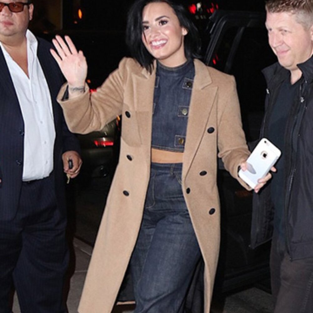 ***SOLD***    Rag & Bone Camel Hair Double Breasted Coat, Size 2, XS